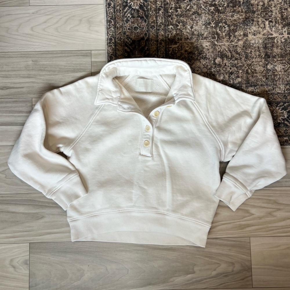 Citizens Of Humanity Ivory Pullover Sweatshirt